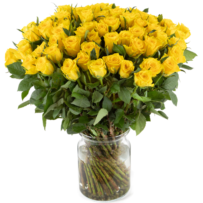 80 gele rozen | De Gier Bloemen Beoordeeld met een 9.2